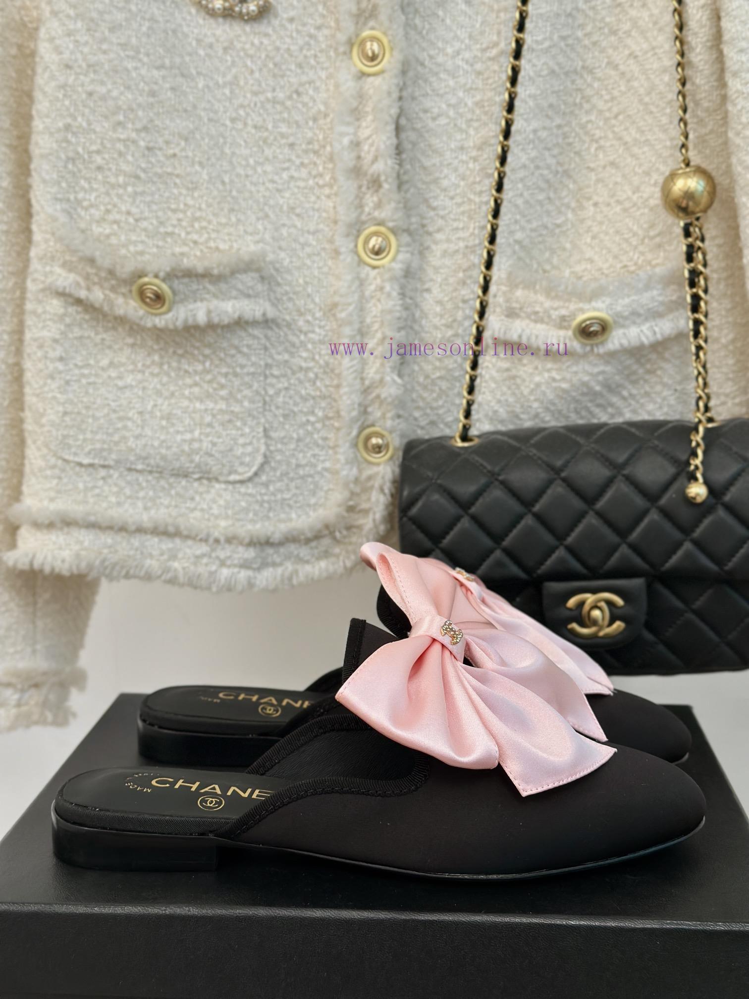 Chanel | Chanel 24P New ProductBig Bow Double C Half Drag SeriesSuper immortal big bow slippi2s0t64t