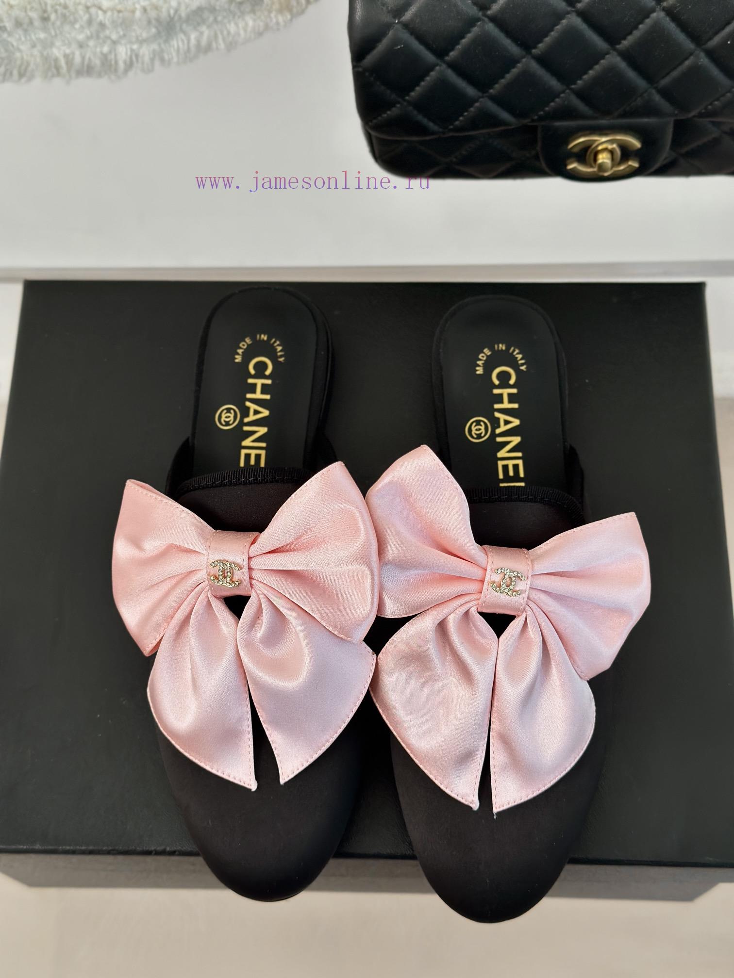 Chanel | Chanel 24P New ProductBig Bow Double C Half Drag SeriesSuper immortal big bow slippi2s0t64t - Image 5