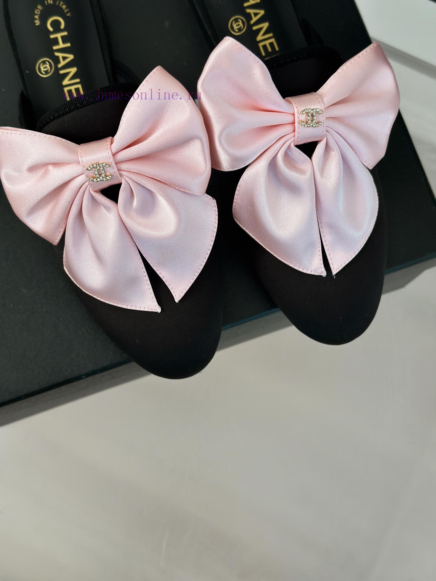 Chanel | Chanel 24P New ProductBig Bow Double C Half Drag SeriesSuper immortal big bow slippi2s0t64t - Image 8