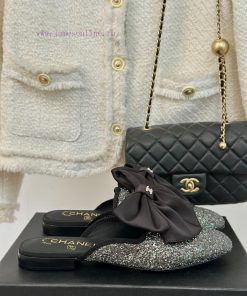 Chanel | Chanel 24P New ProductBig Bow Double C Half Drag SeriesSuper immortal big bow slippruvq9xhz