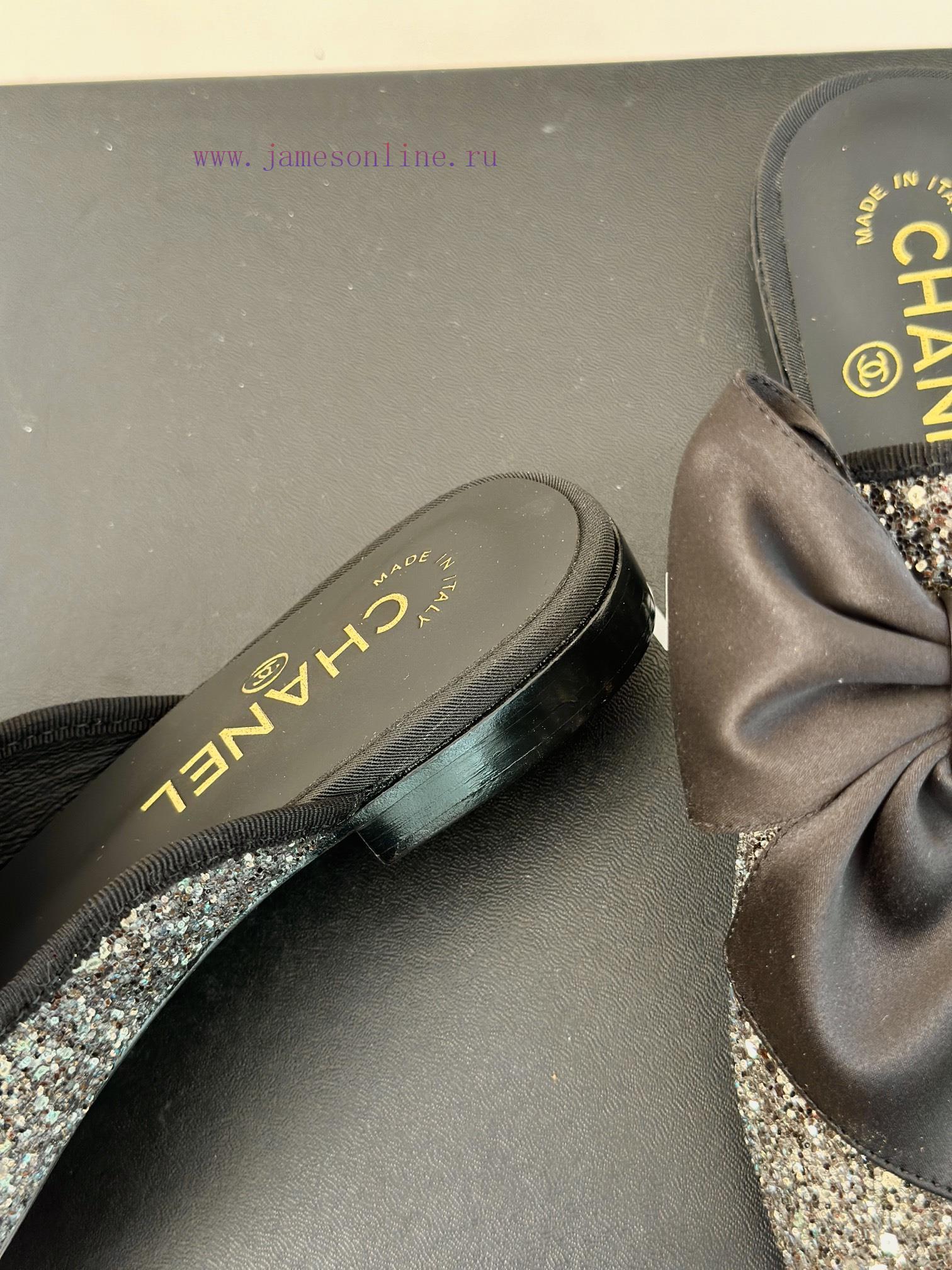Chanel | Chanel 24P New ProductBig Bow Double C Half Drag SeriesSuper immortal big bow slippruvq9xhz - Image 7