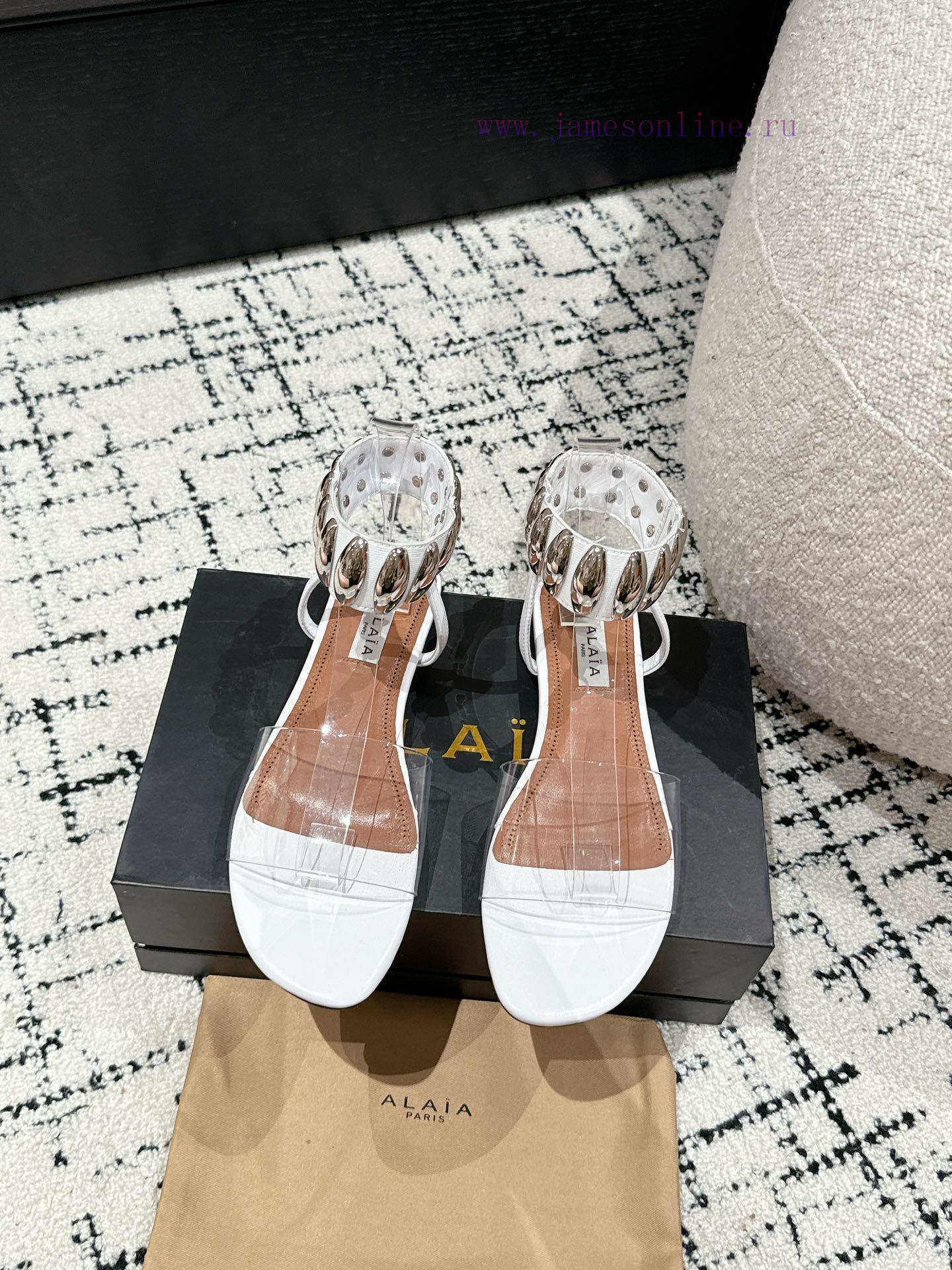 Alaia 24/Metal Buckle Sandals is a popular item with a minimalist aesthetic. The Alaia minimlnphbm9r - Image 2