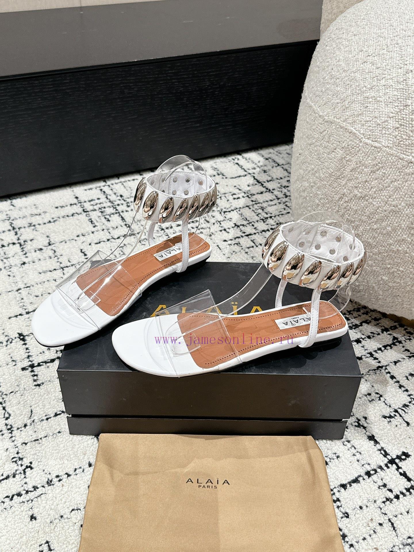 Alaia 24/Metal Buckle Sandals is a popular item with a minimalist aesthetic. The Alaia minimlnphbm9r - Image 4