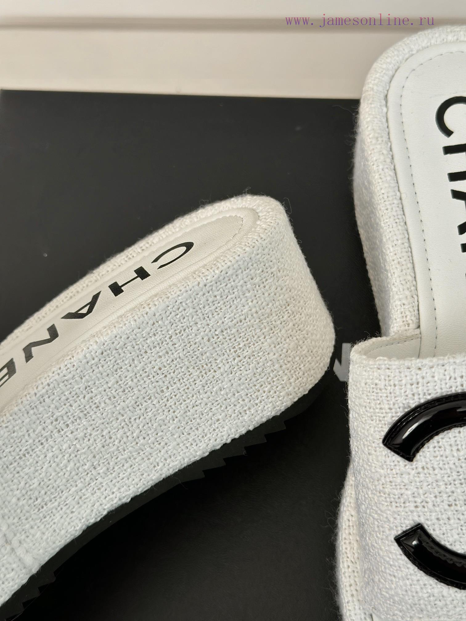 Chanel | Chanel Classic Thick Bottom Large Pair C SlippersMinimalist Double C Design Versatimcftkgxl - Image 7