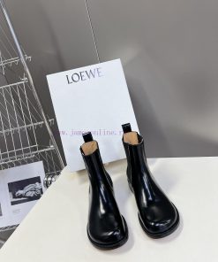 LOEWE 24ss autumn and winter new style square heel thick soled women's boots, foot pedaling q07eafoh