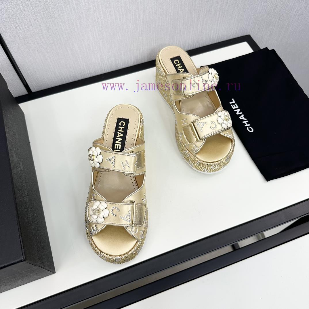 Chanel Chanel 24p Spring/Summer New ProductsSlope heel, thick bottom water platform, full ofmplenzii - Image 4