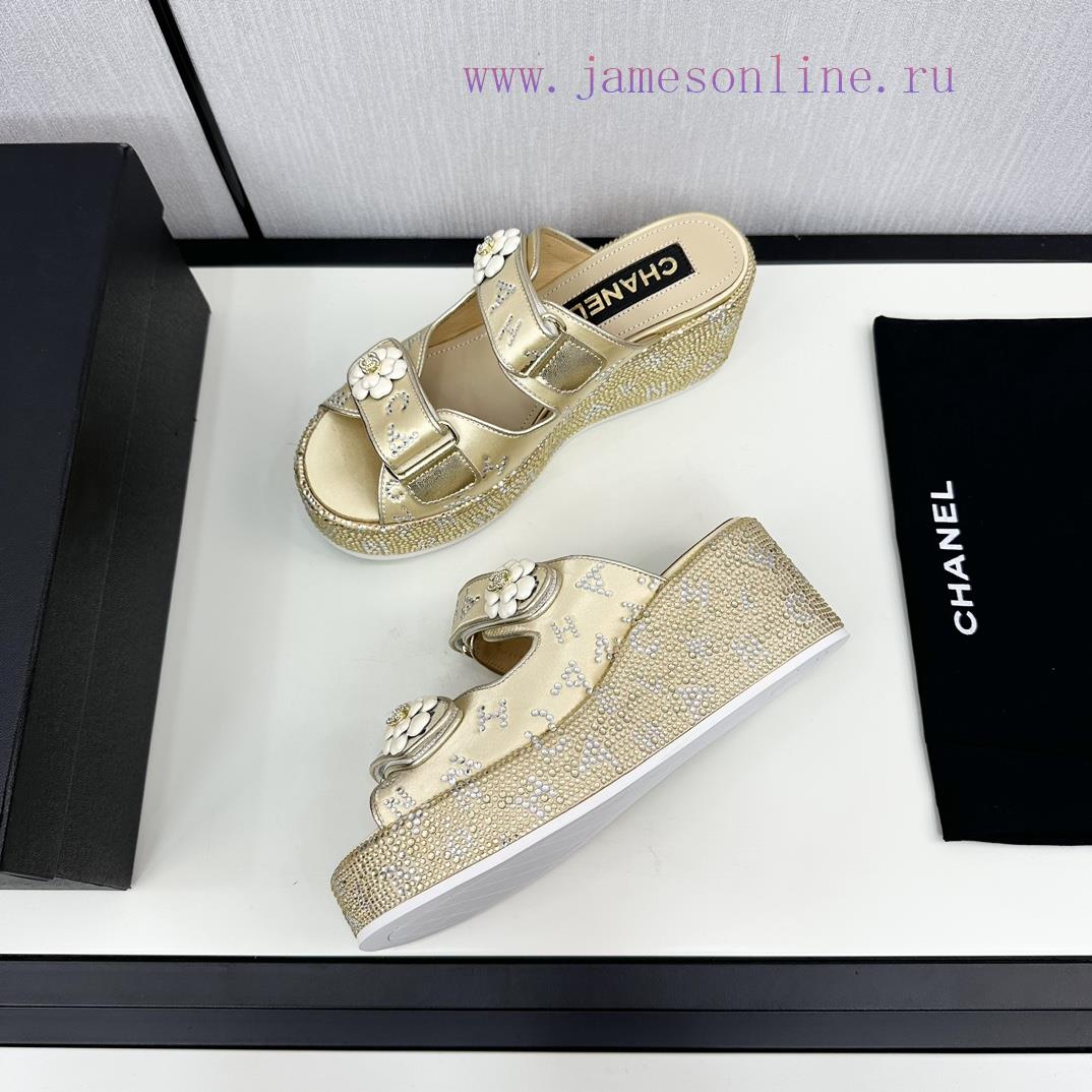 Chanel Chanel 24p Spring/Summer New ProductsSlope heel, thick bottom water platform, full ofmplenzii - Image 6