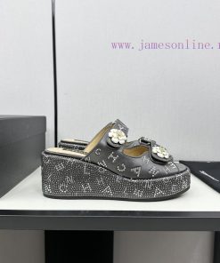 Chanel Chanel 24p Spring/Summer New ProductsSlope heel, thick bottom water platform, full of4crdpomh