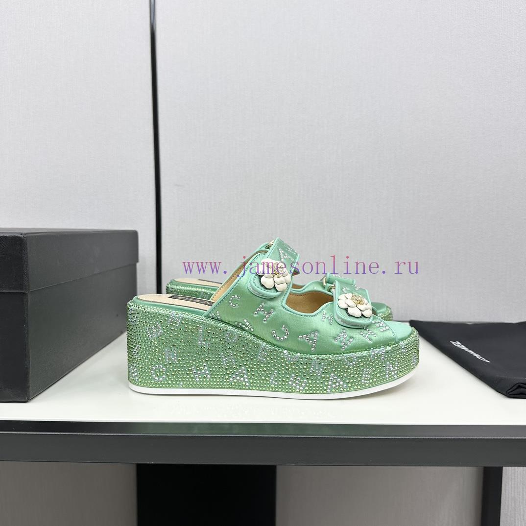 Chanel Chanel 24p Spring/Summer New ProductsSlope heel, thick bottom water platform, full offc1c5wdx