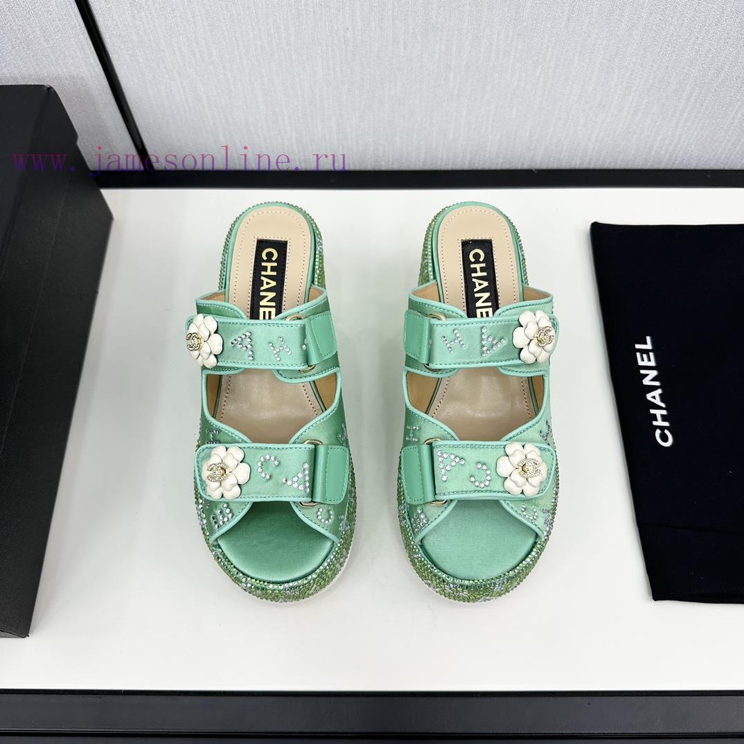 Chanel Chanel 24p Spring/Summer New ProductsSlope heel, thick bottom water platform, full offc1c5wdx - Image 3