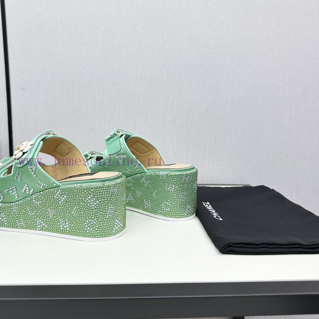 Chanel Chanel 24p Spring/Summer New ProductsSlope heel, thick bottom water platform, full offc1c5wdx - Image 7