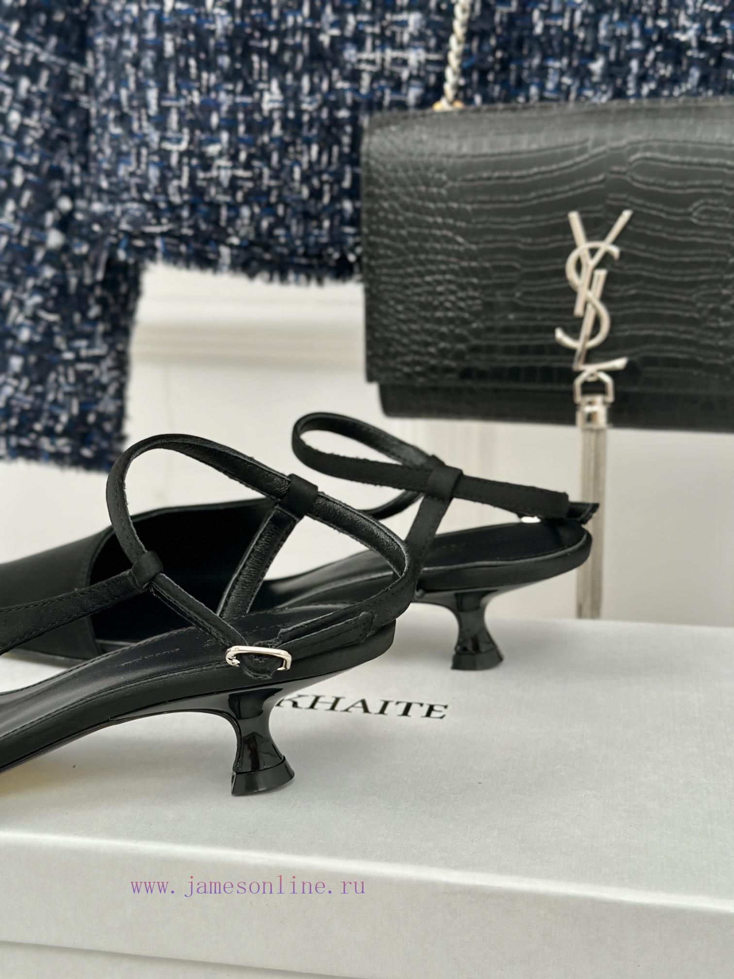 Khaite 24S Spring/Summer New Product Fashionable and Beautiful Pointed Cat and SandalsThe cofv6vknyi - Image 7