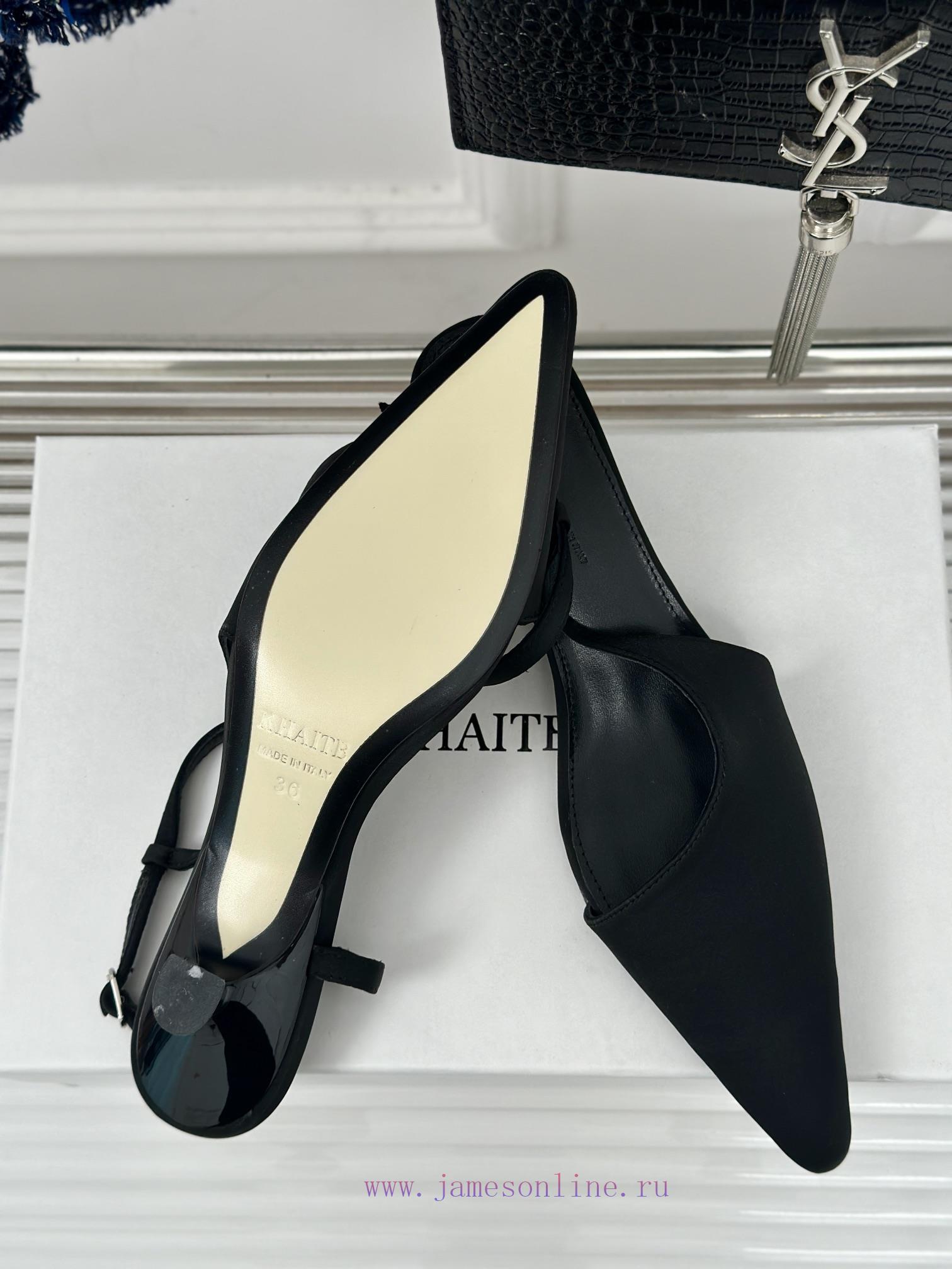 Khaite 24S Spring/Summer New Product Fashionable and Beautiful Pointed Cat and SandalsThe cofv6vknyi - Image 10