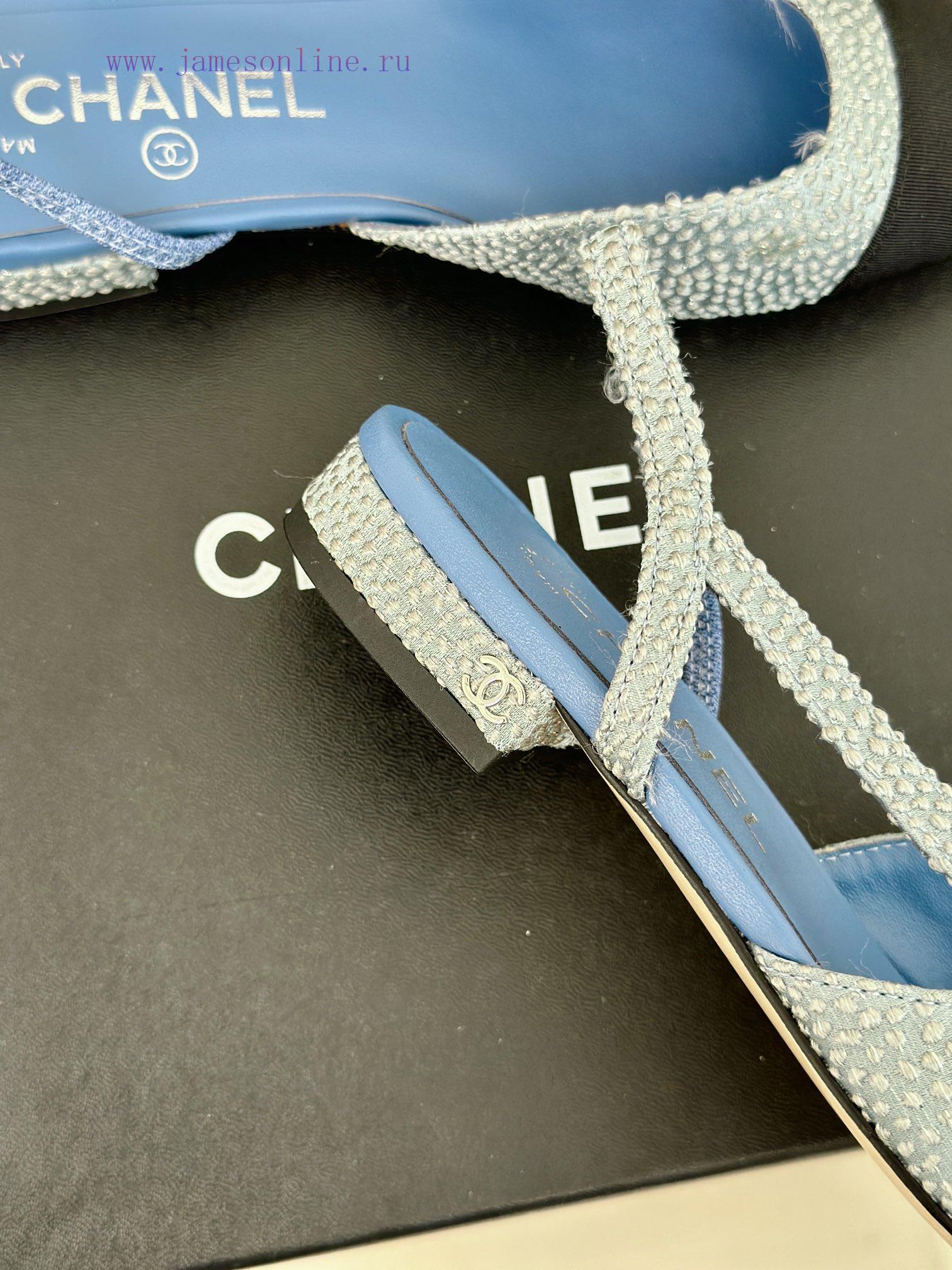 Chanel | Chanel Classic Sling BackColor blocked thick heel empty sandalsAlthough it is one o5khfvcxc - Image 7