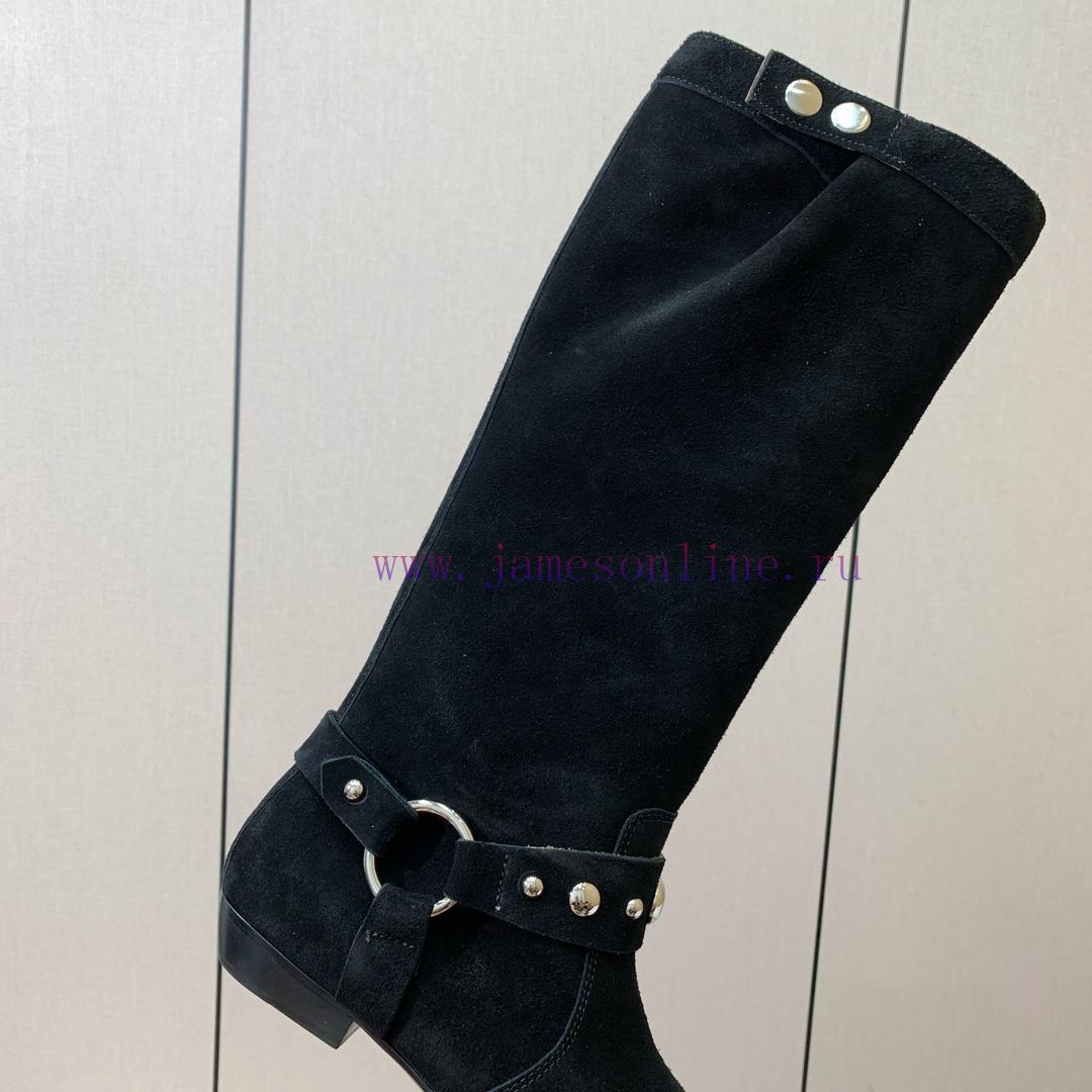 ISABEL MARANT rivet boots are a simple and versatile material with a top layer of calf leathyvspmrlj - Image 5