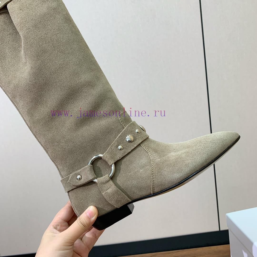 ISABEL MARANT rivet boots are a simple and versatile material with a top layer of calf leath5rqn9k3u - Image 8