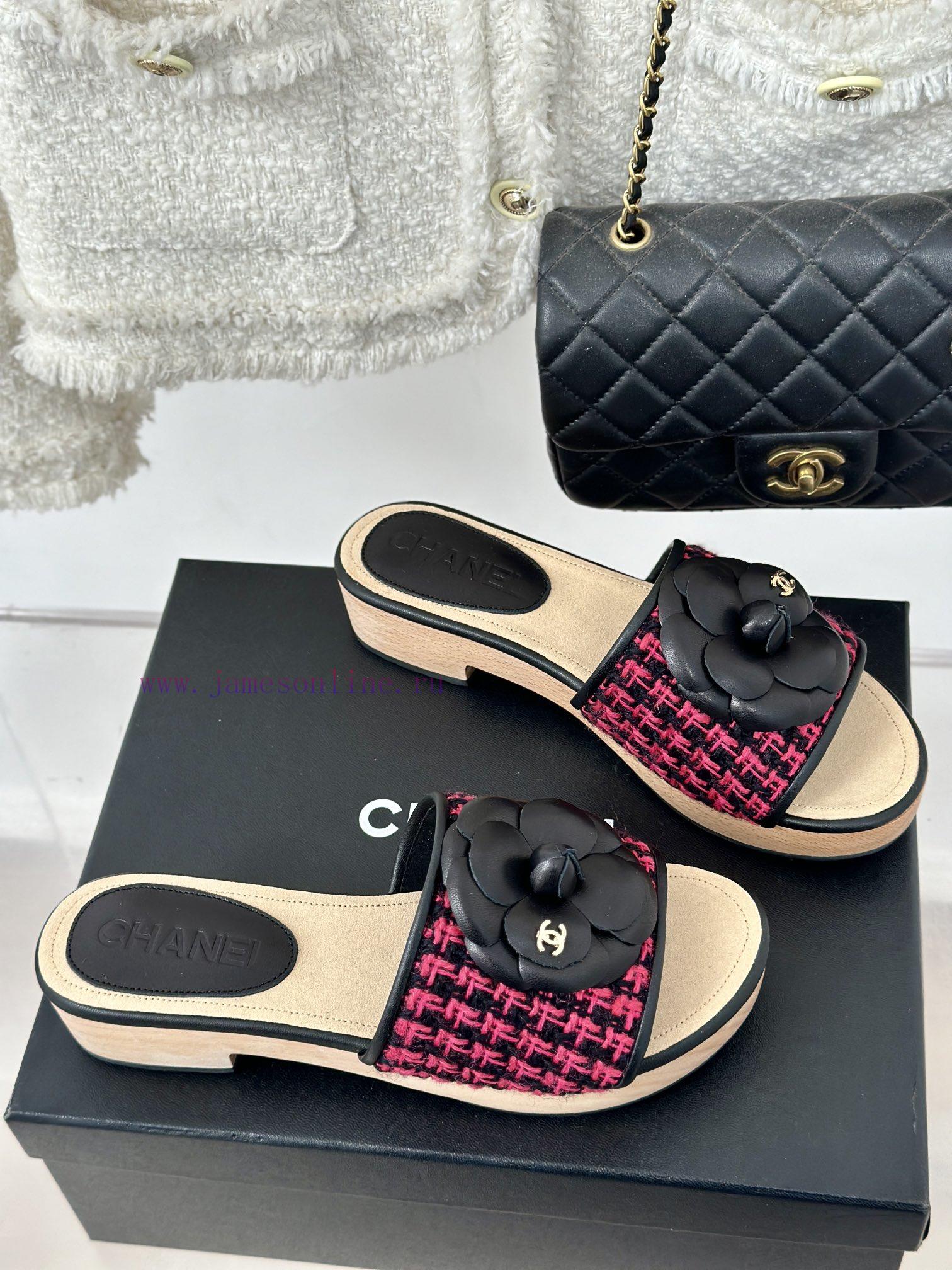 Chanel | Chanel 24P Spring/Summer New ProductsThick Bottom Mountain Camellia Slippers Series1mi1lyq8 - Image 4