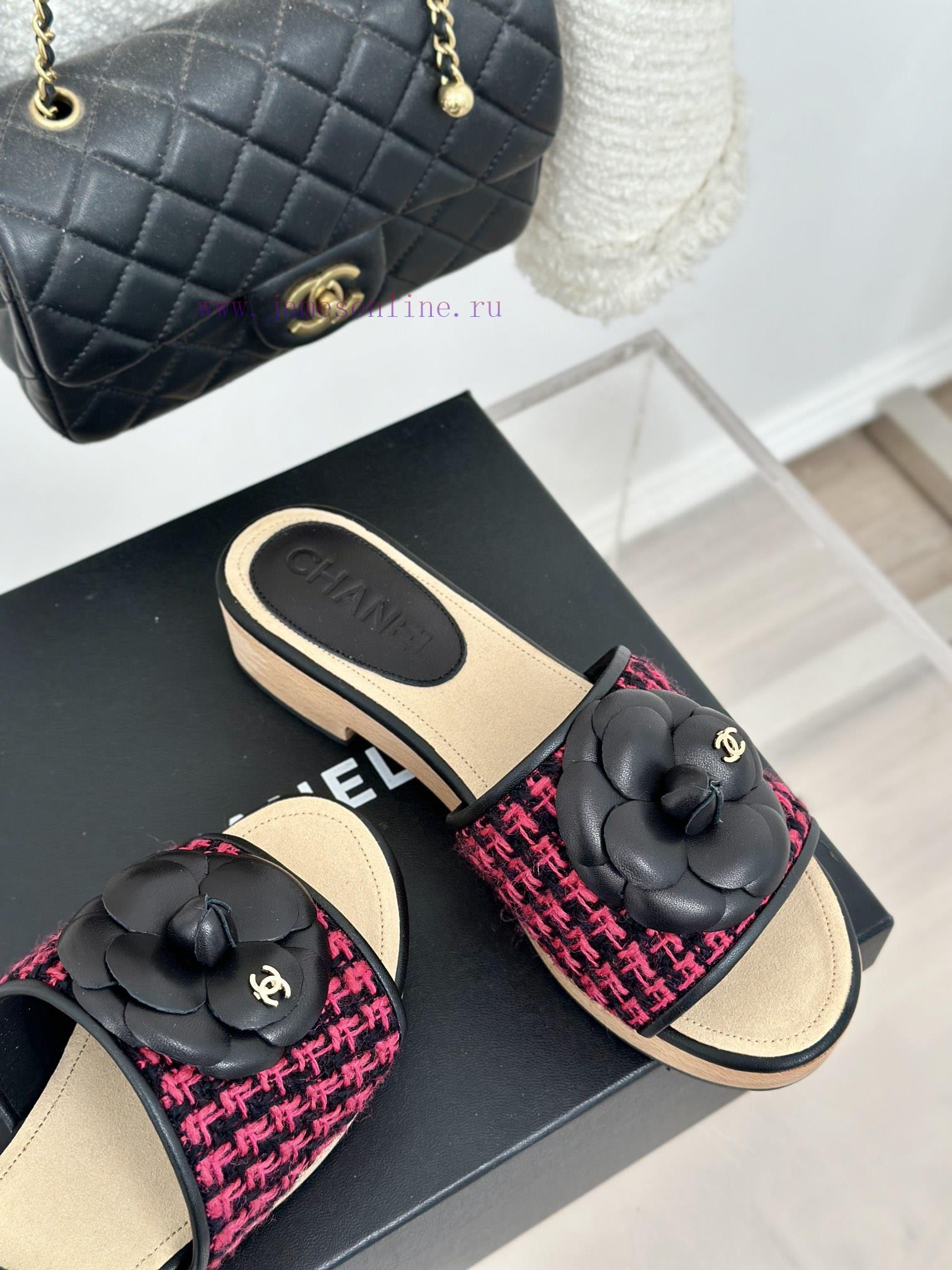 Chanel | Chanel 24P Spring/Summer New ProductsThick Bottom Mountain Camellia Slippers Series1mi1lyq8 - Image 6