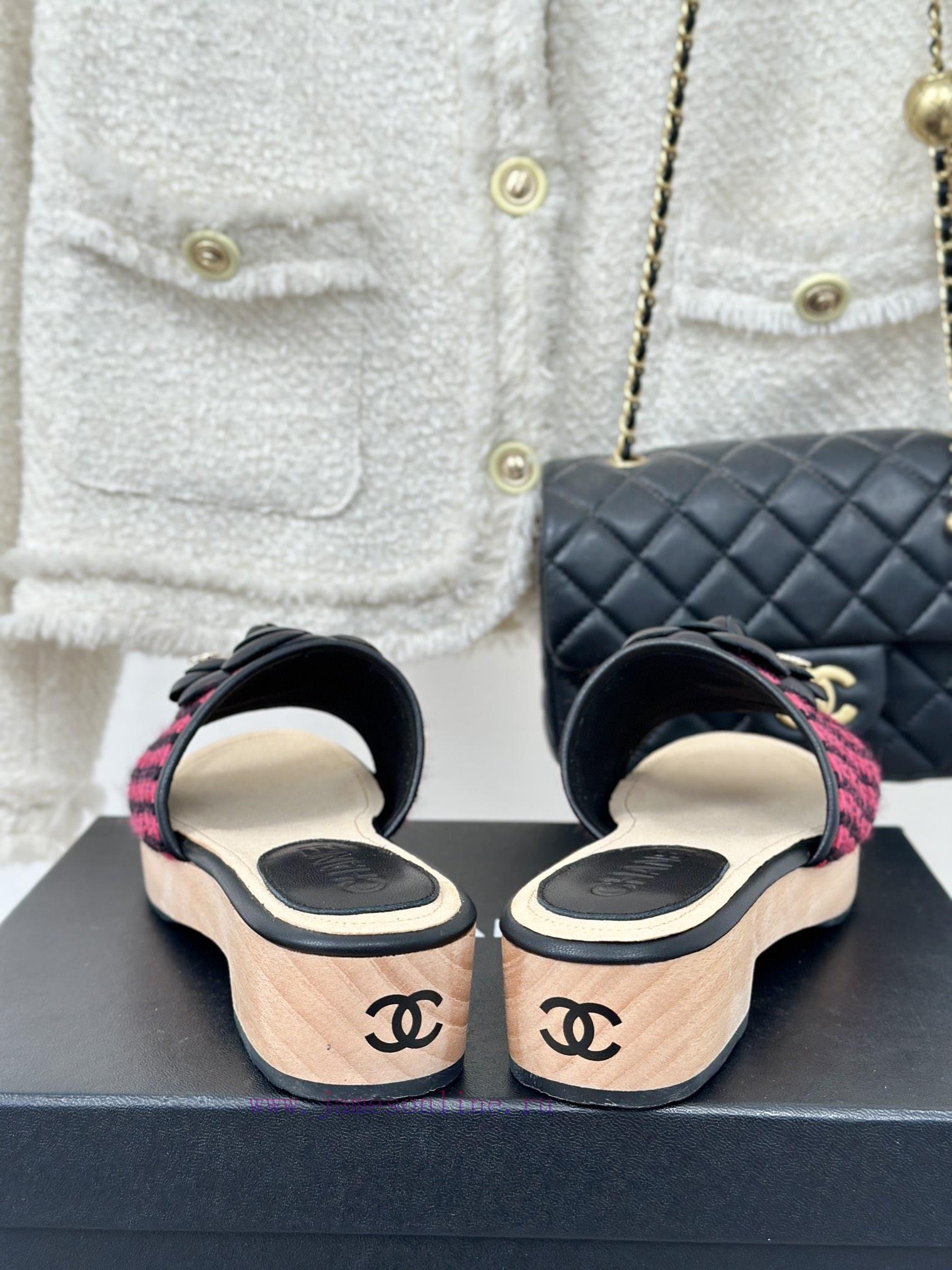 Chanel | Chanel 24P Spring/Summer New ProductsThick Bottom Mountain Camellia Slippers Series1mi1lyq8 - Image 7
