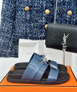 Male+10Herm è s/Herm è s Classic Kelly Button Second Uncle SlippersKelly's buckle is complet35m5kkoa