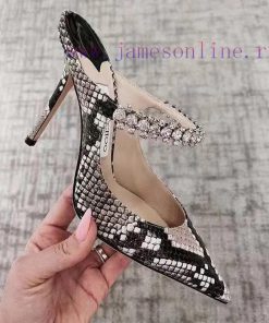 Jimmy Choo's new snake patterned sandals, classic high heelsJimmv's new sandals are super shftv2mppa