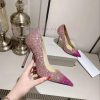 JIMMYCHOO's latest version, new sequin upgraded version, is a crystal high heel shoe that evpi3lkyuu