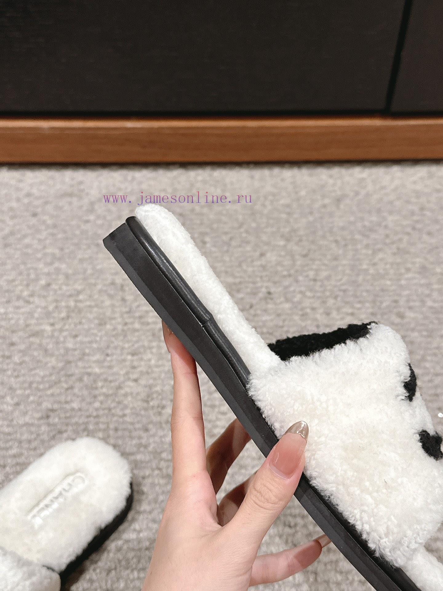 Top qualityChanel ss24 new arrival~Chanel 2024 Autumn/Winter New Letter Wool SlippersThe supahxs80vc - Image 8