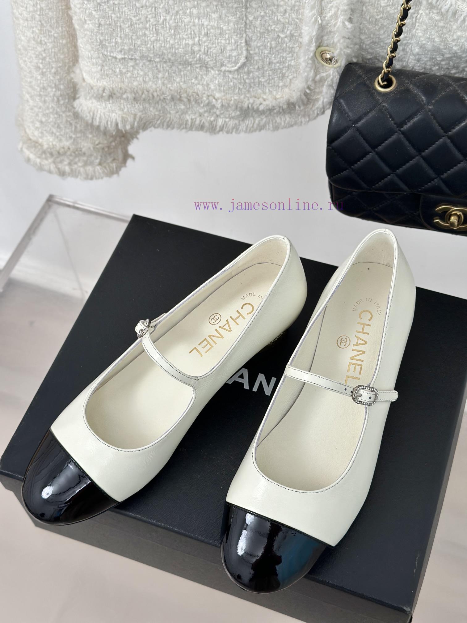 Chanel | Chanel 24P New Product ClassicDouble C color blocked thick heel Mary Jane single shetdrl49v - Image 3