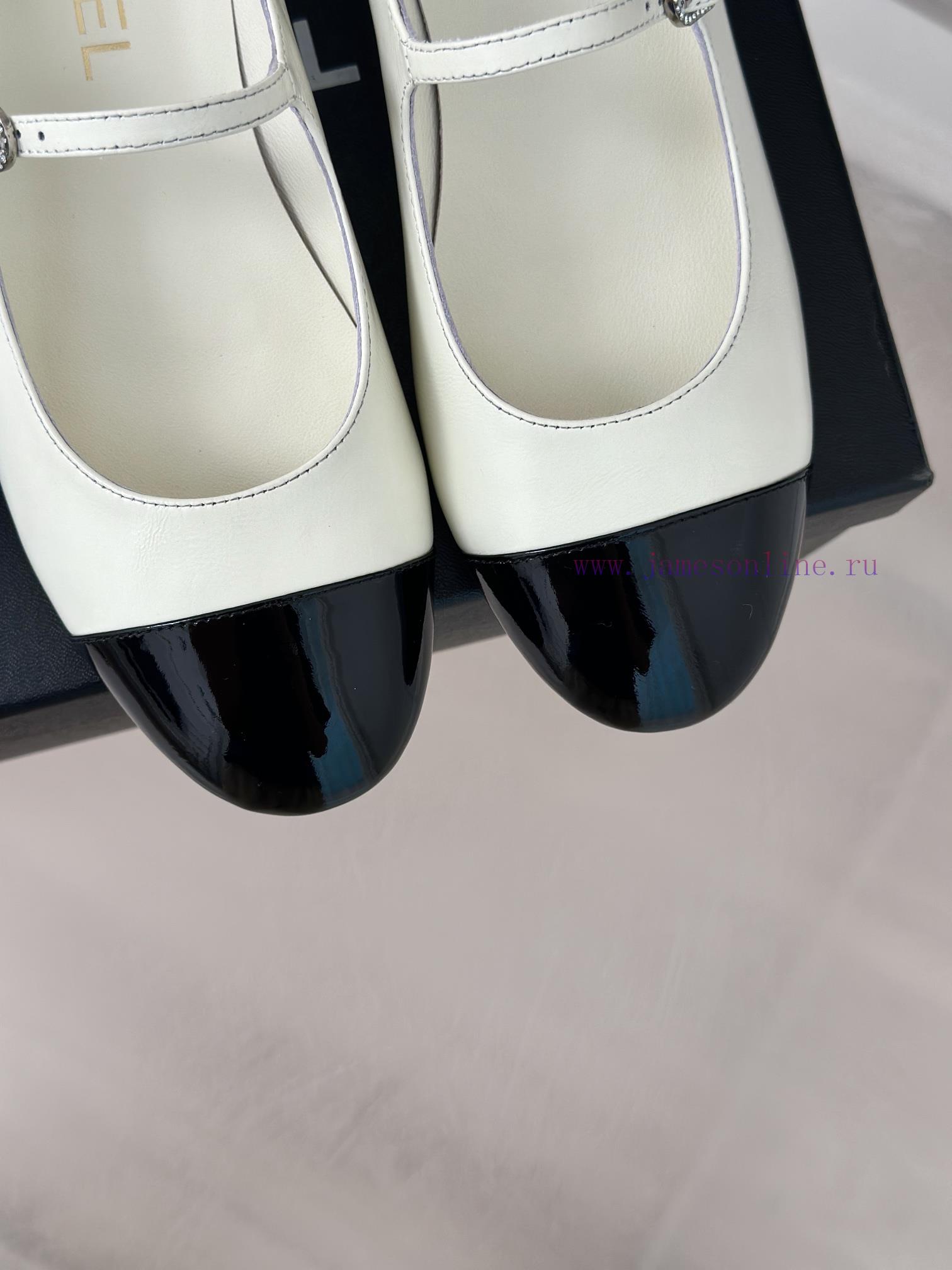 Chanel | Chanel 24P New Product ClassicDouble C color blocked thick heel Mary Jane single shetdrl49v - Image 8