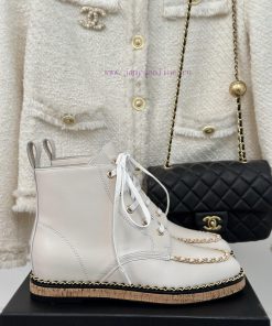 Chanel | Chanel Classic Autumn/WinterChain wood grain bottom short bootsThe shoe upper is m7bgjozl6
