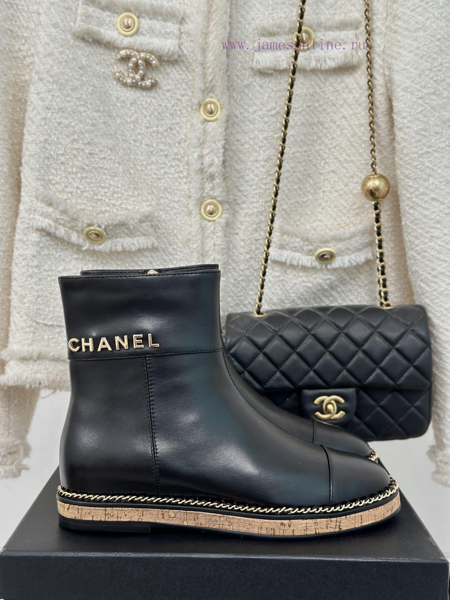 Chanel | Chanel Classic Autumn/Winter New ProductsLetter inside height increasing boot seriem47o8ic0 - Image 2