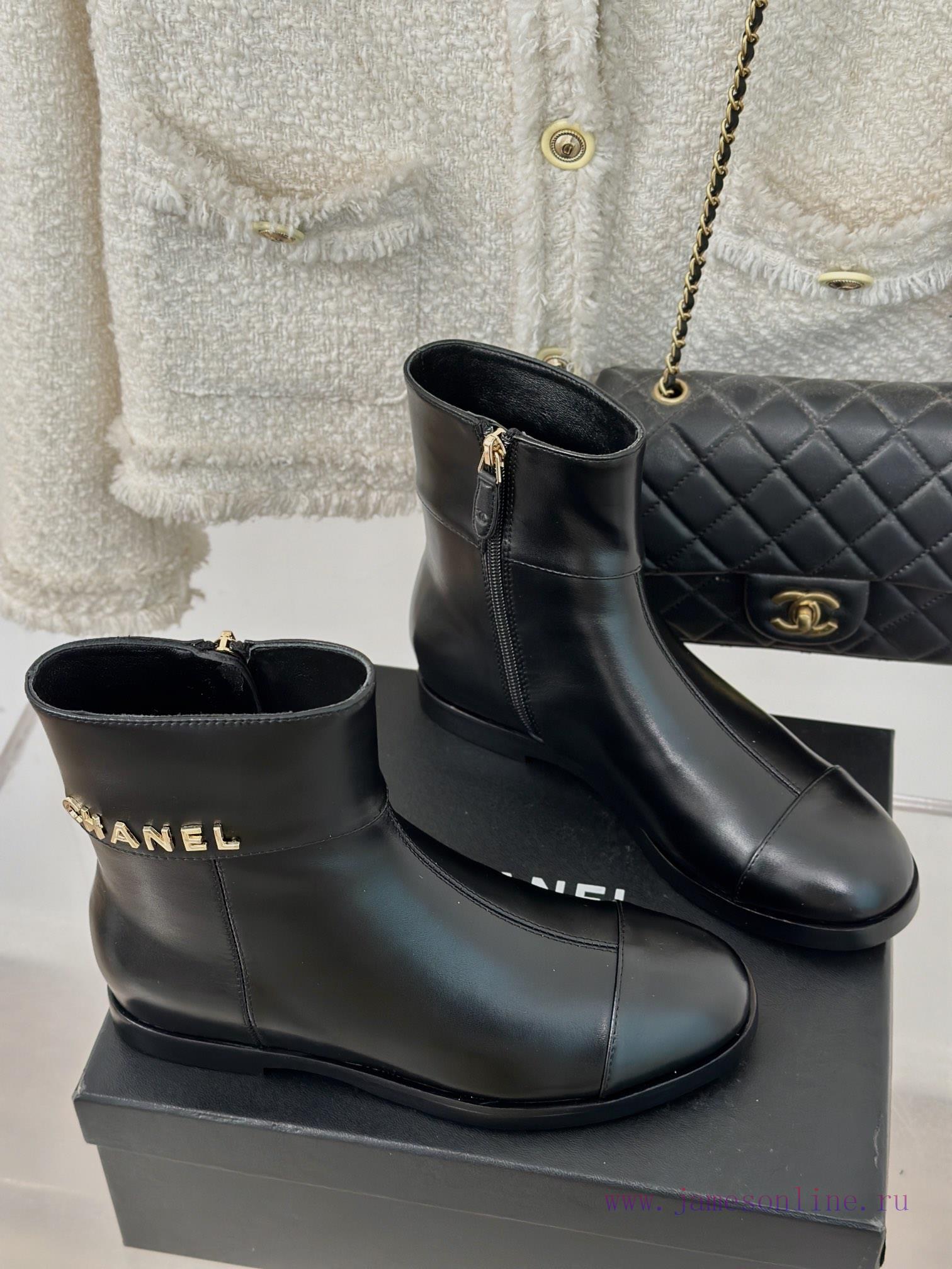 Chanel | Chanel Classic Autumn/Winter New ProductsLetter inside height increasing boot serievty0fe63 - Image 4