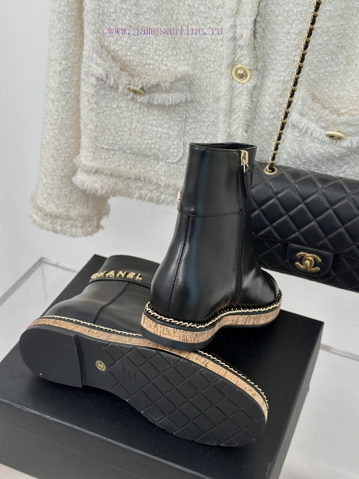Chanel | Chanel Classic Autumn/Winter New ProductsLetter inside height increasing boot seriem47o8ic0 - Image 10