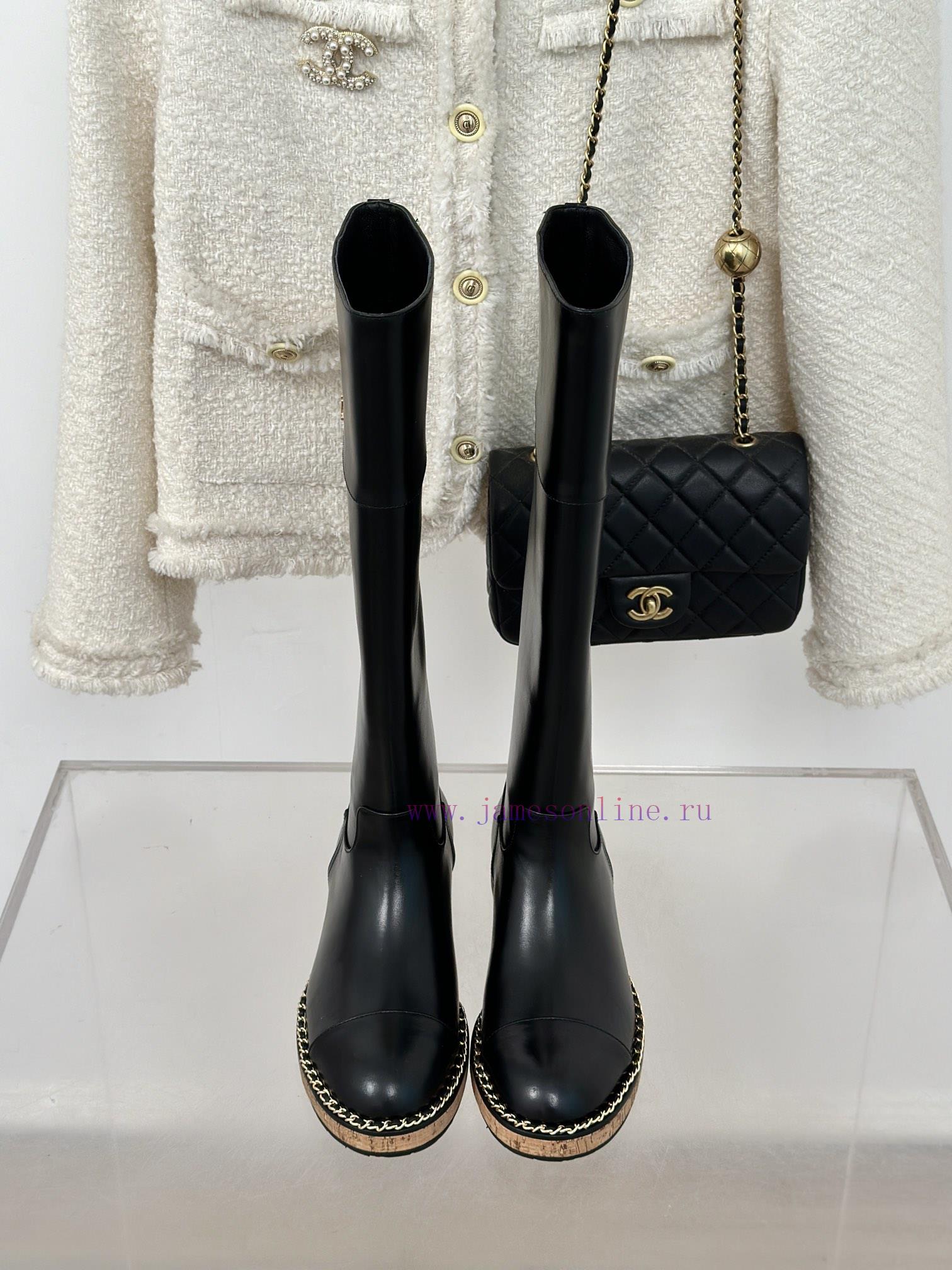 Chanel | Chanel Classic Autumn/Winter New ProductsLetter inside height increasing boot serie8ngsonvd - Image 5