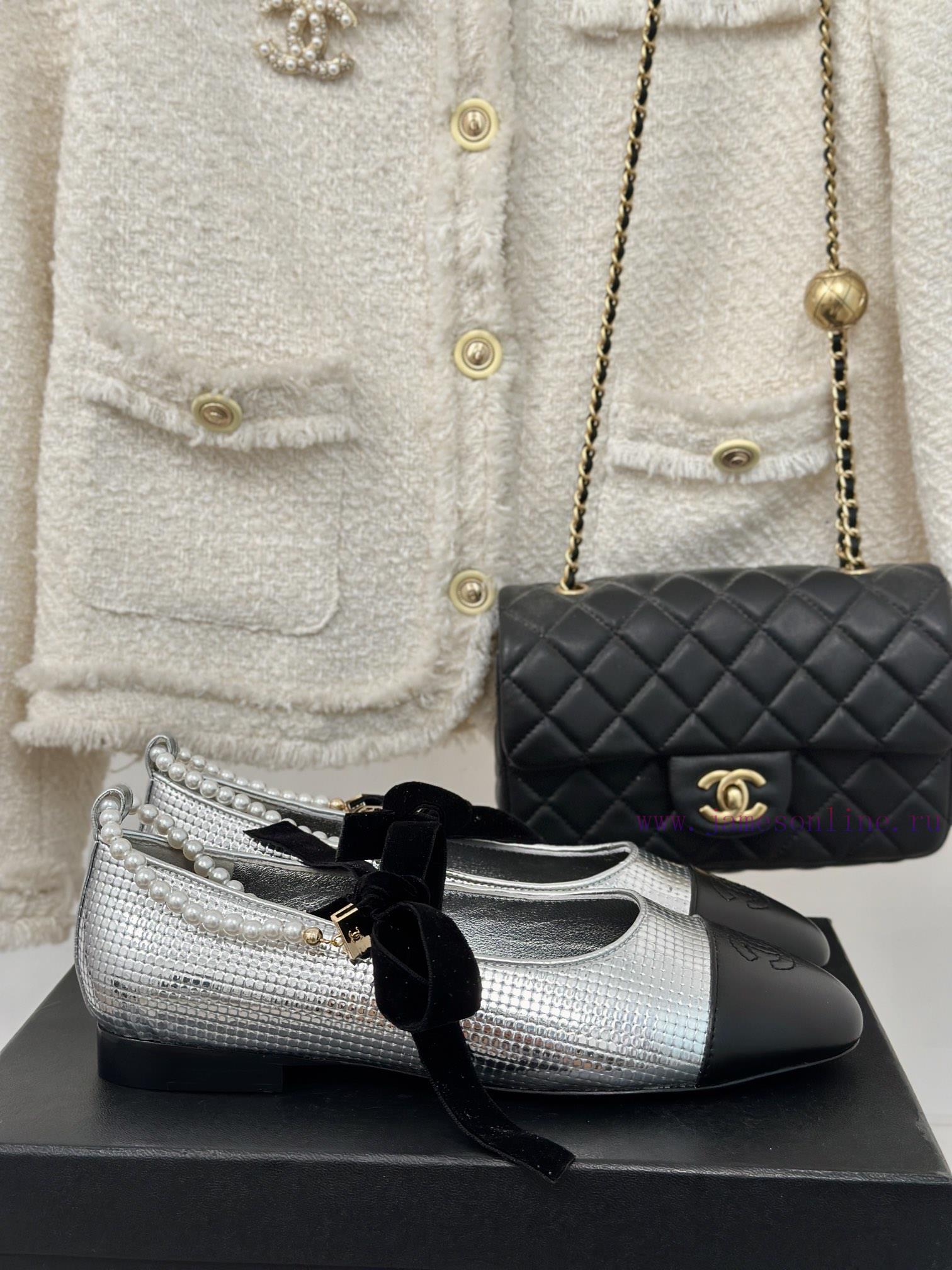 Chanel | Chanel Classic Pearl Chain Foot Ring Mary Jane ShoesOriginal purchase and developme2h7lxu6i