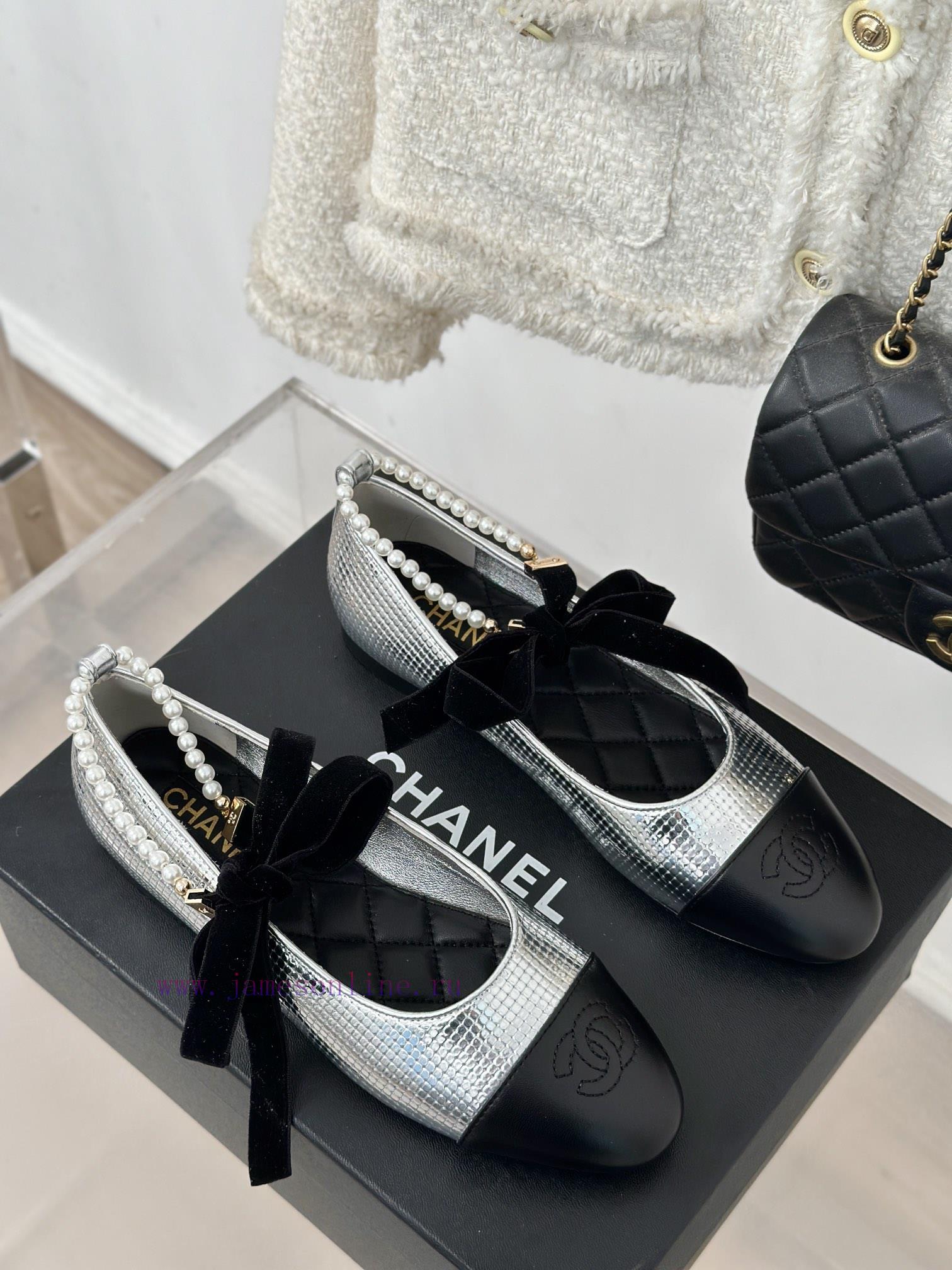 Chanel | Chanel Classic Pearl Chain Foot Ring Mary Jane ShoesOriginal purchase and developme2h7lxu6i - Image 5