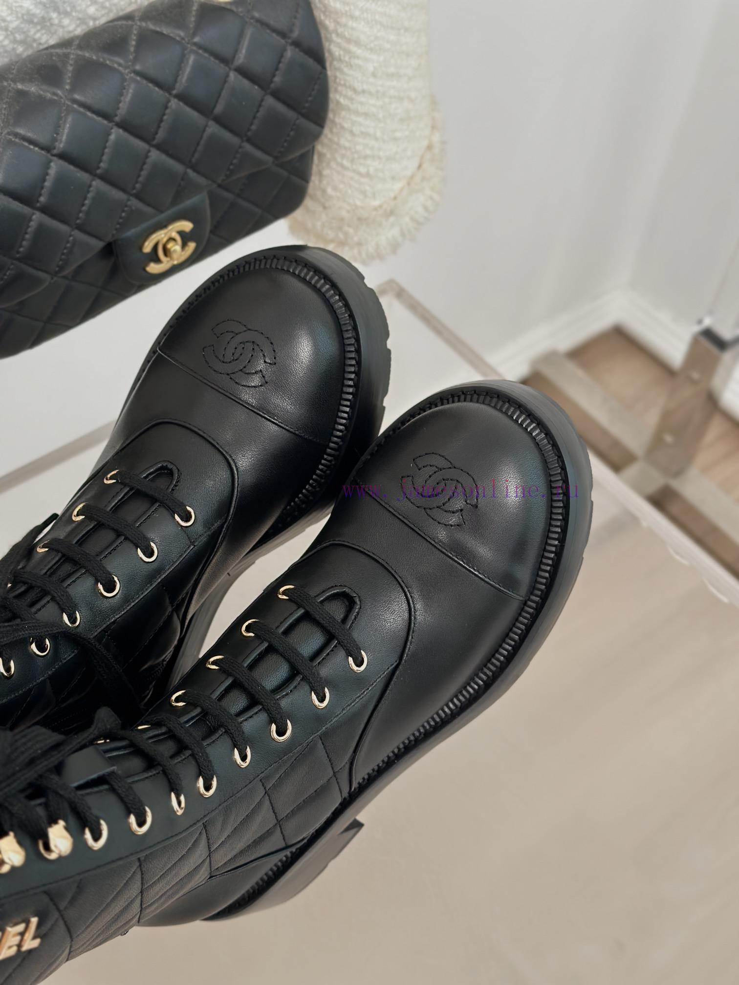 Chanel | Chanel Classic Autumn/Winter Ba Shuang C diamond grid letter thick heeled mid heele5igffotf - Image 8