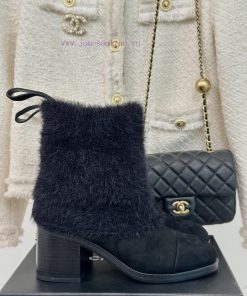 Chanel | Chanel 24K Autumn/Winter New Product Double CThick heeled socks bootsThis season's wriq41me