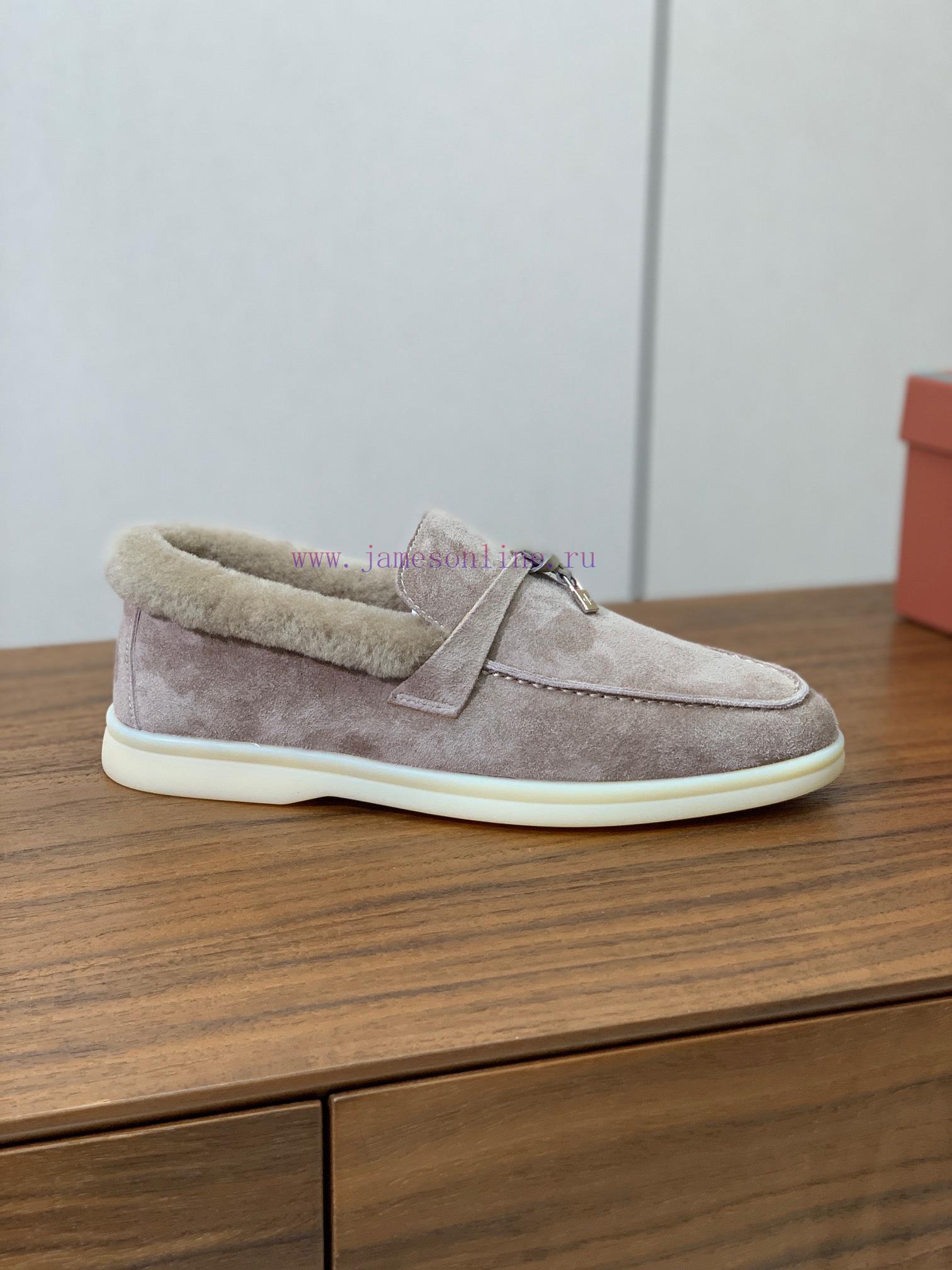 Loro Piana collar wool loafers, Italy's top cashmere retro elegant low-key luxury fashion, p6941k4vu - Image 8