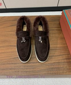 Loro Piana collar wool loafers, Italy's top cashmere retro elegant low-key luxury fashion, pp487v3jd