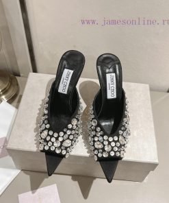 Jimmy Choo 2025 Early Spring Official Website Pre sale, Fairy Crystal Fish Mouth Shoes, Sexy3zqqf754