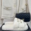 Chanel | Chanel Classic Metal Double C Hairy SlippersThe "First to Wear" series of walking sw7fp2yi1