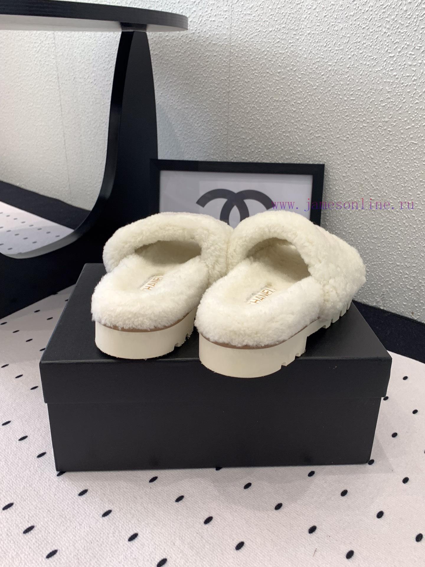 Chanel's new thick soled hairy shoes are fashionable and stylish, with a delicate and soft t8u7vv497 - Image 7