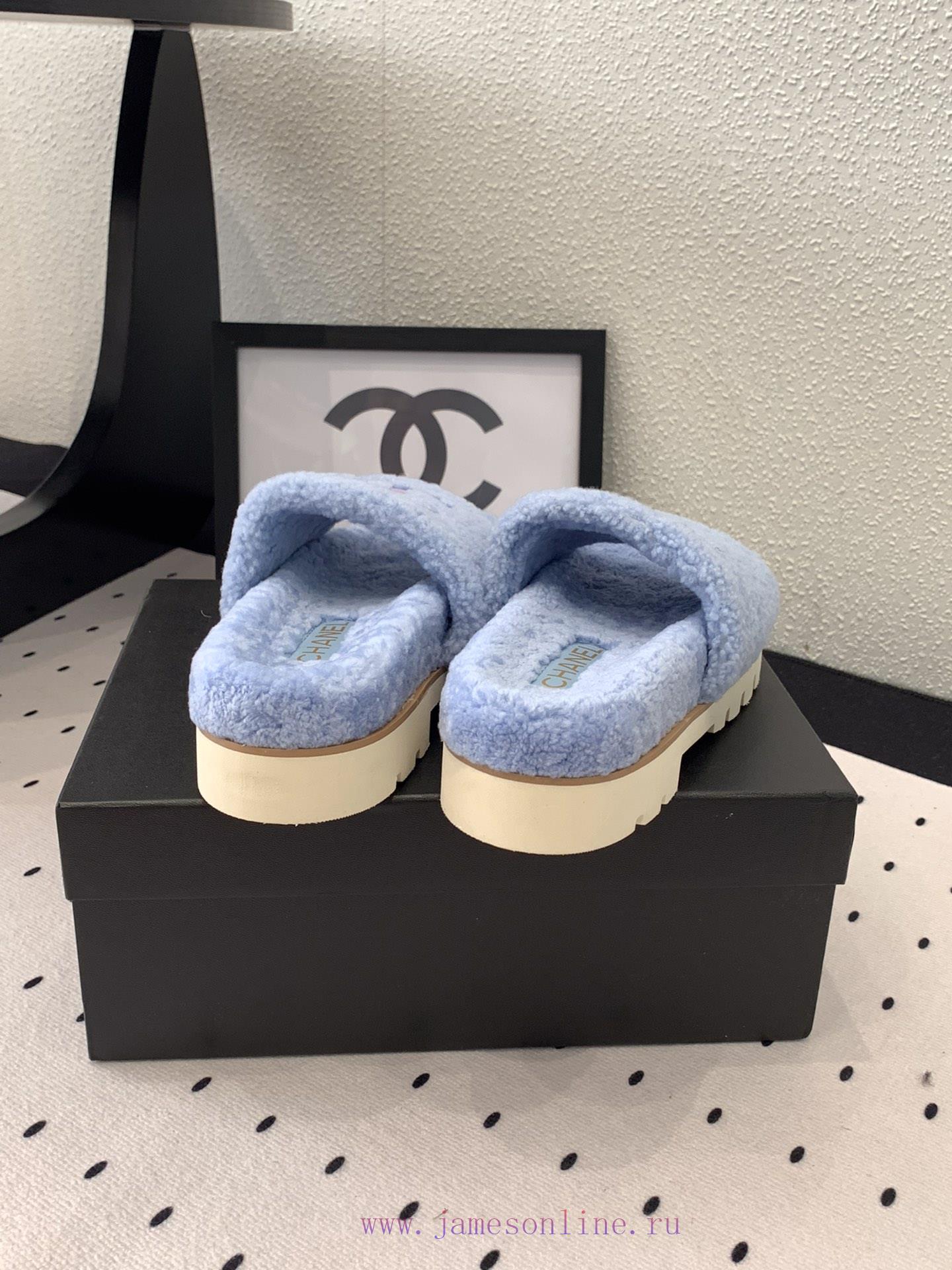 Chanel's new thick soled hairy shoes are fashionable and stylish, with a delicate and soft tzz4ffb8y - Image 8