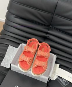 Chanel 24 new wool Velcro sandal series with foam outsoleAutumn and Winter Wool SeriesAll wo0jsmy9h0