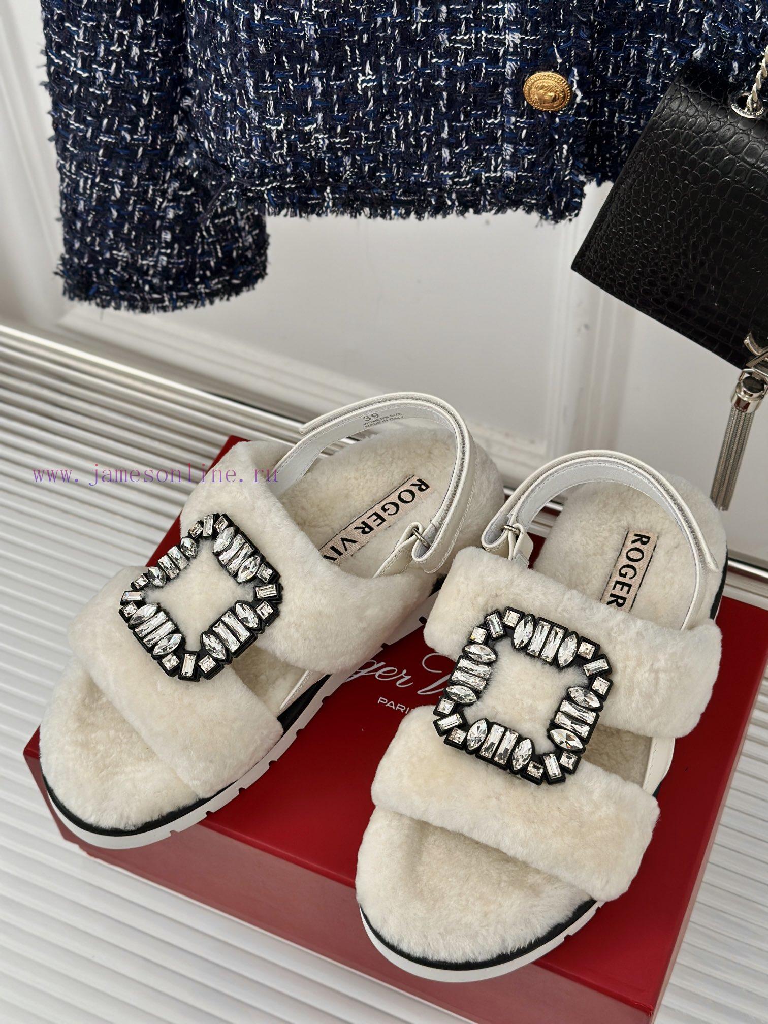 Roger Vivier/RV24s Autumn/Winter New ProductsThick bottom square buckle diamond buckle serieoaae9qeo - Image 3
