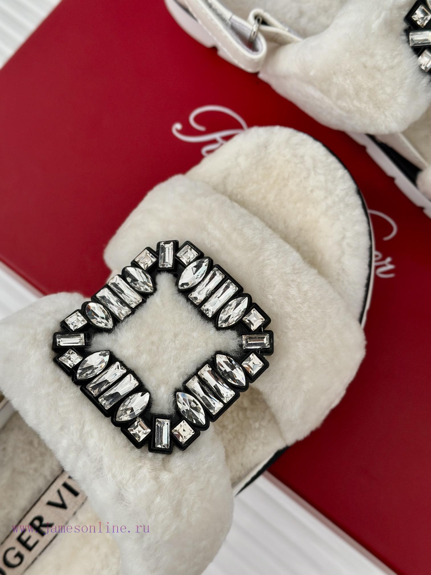 Roger Vivier/RV24s Autumn/Winter New ProductsThick bottom square buckle diamond buckle serieoaae9qeo - Image 8