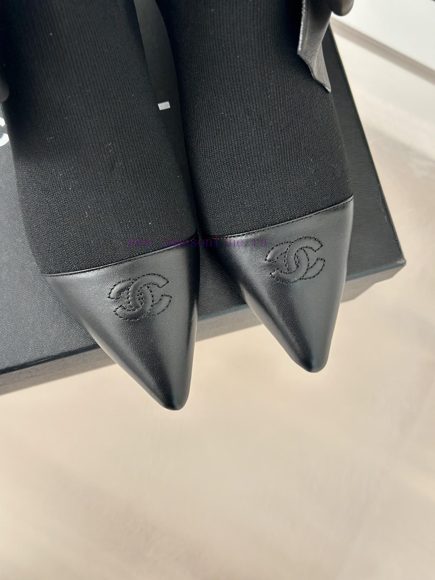 Chanel | Chanel 24B Autumn/Winter New High Heels Bow Socks BootsThis season's Rocket Goddessuvb6jc57 - Image 8