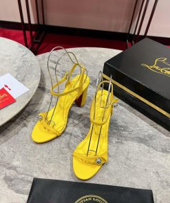 Coarse heeled sandals ︎ ️The Atmosphere sandals are made of black Napa leather, with 85mm hi1nnf8b9p