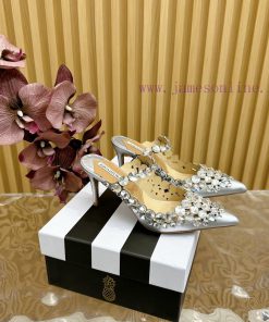 2024 Spring/Summer New AQUAZURA Zp Original Mold New High Heel Sandals———————————Made of orizb1tan6a